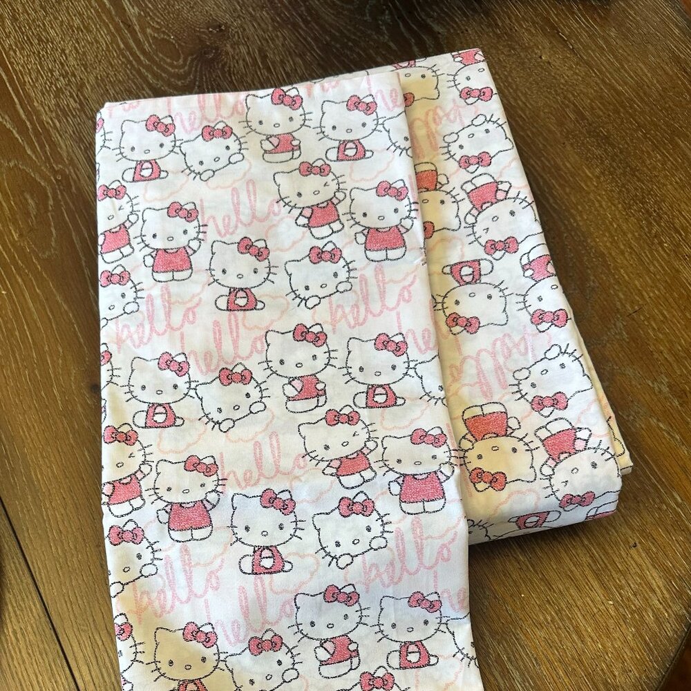 Pottery Barn Hello Kitty Twin Sheet Set - New and Unused (No Packaging)